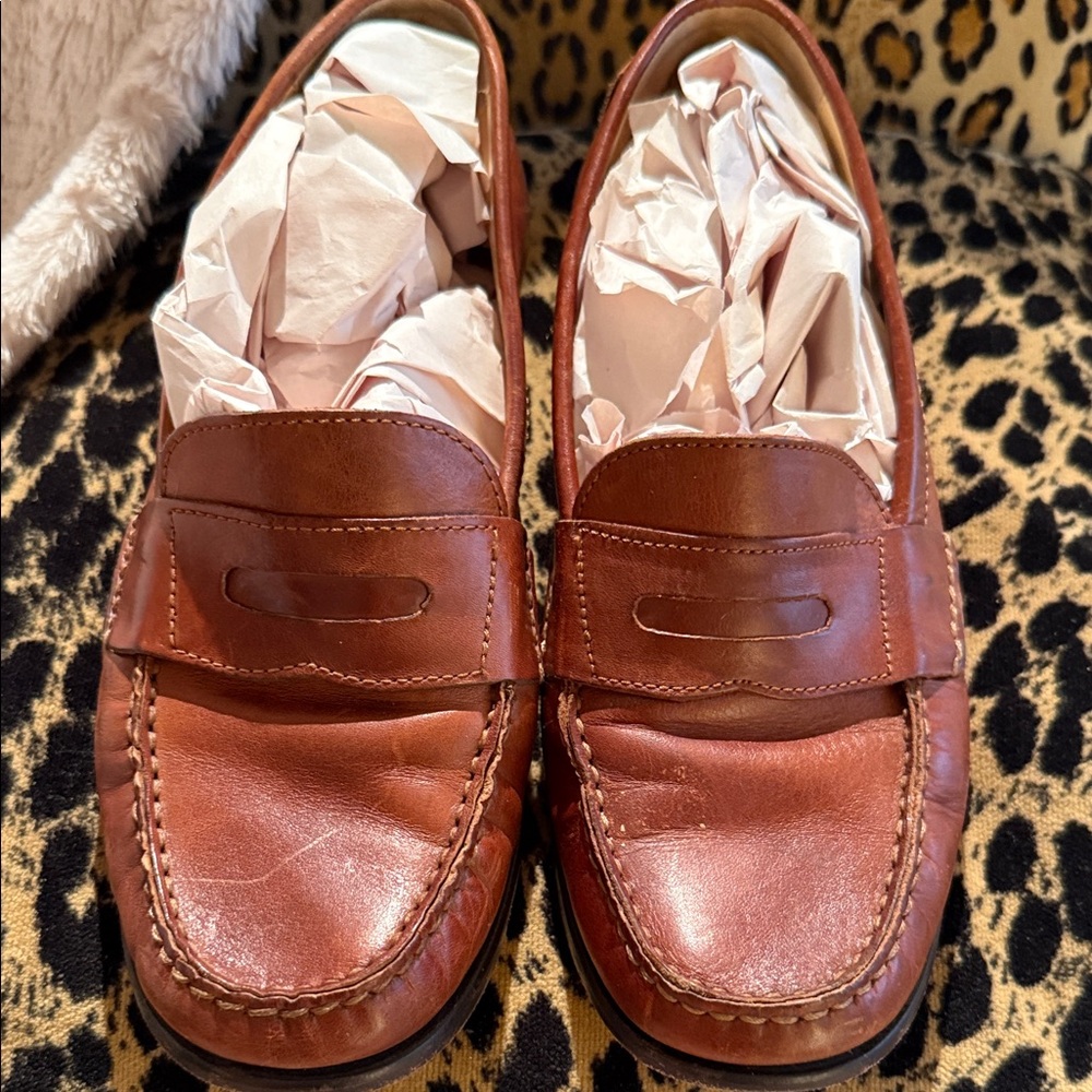 Elegant Tan Leather Loafers for Men